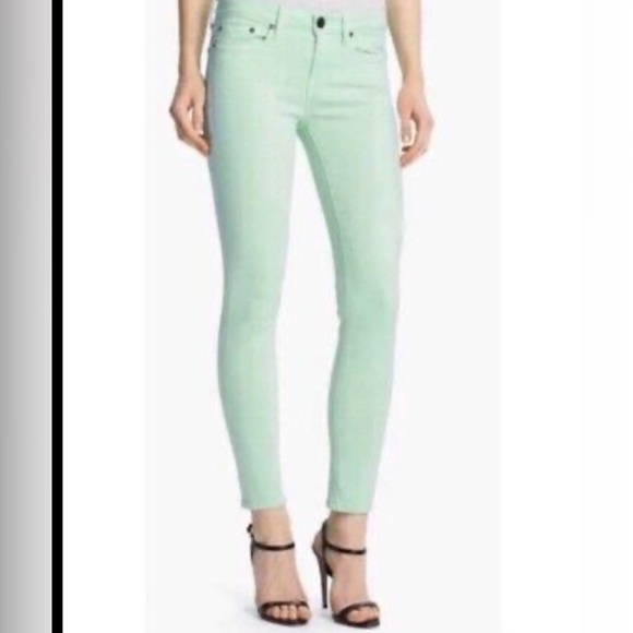 Vince Ankle Skinny Light Mint Jeans 28 - Picture 1 of 10
